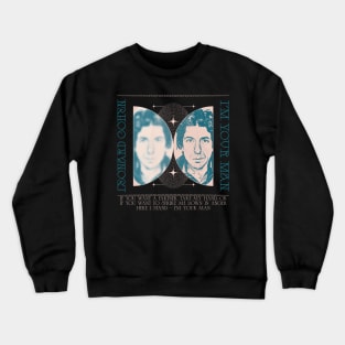 Leonard Cohen /// Aesthetic Fan Art Design Crewneck Sweatshirt